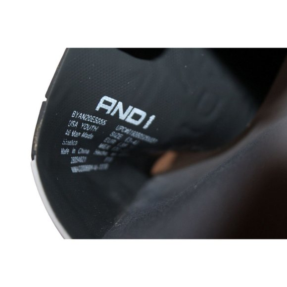 AND1 Boys Basketball Design SANDALS / SLIDES Slip-On Sz 3-4Y - Picture 9 of 10